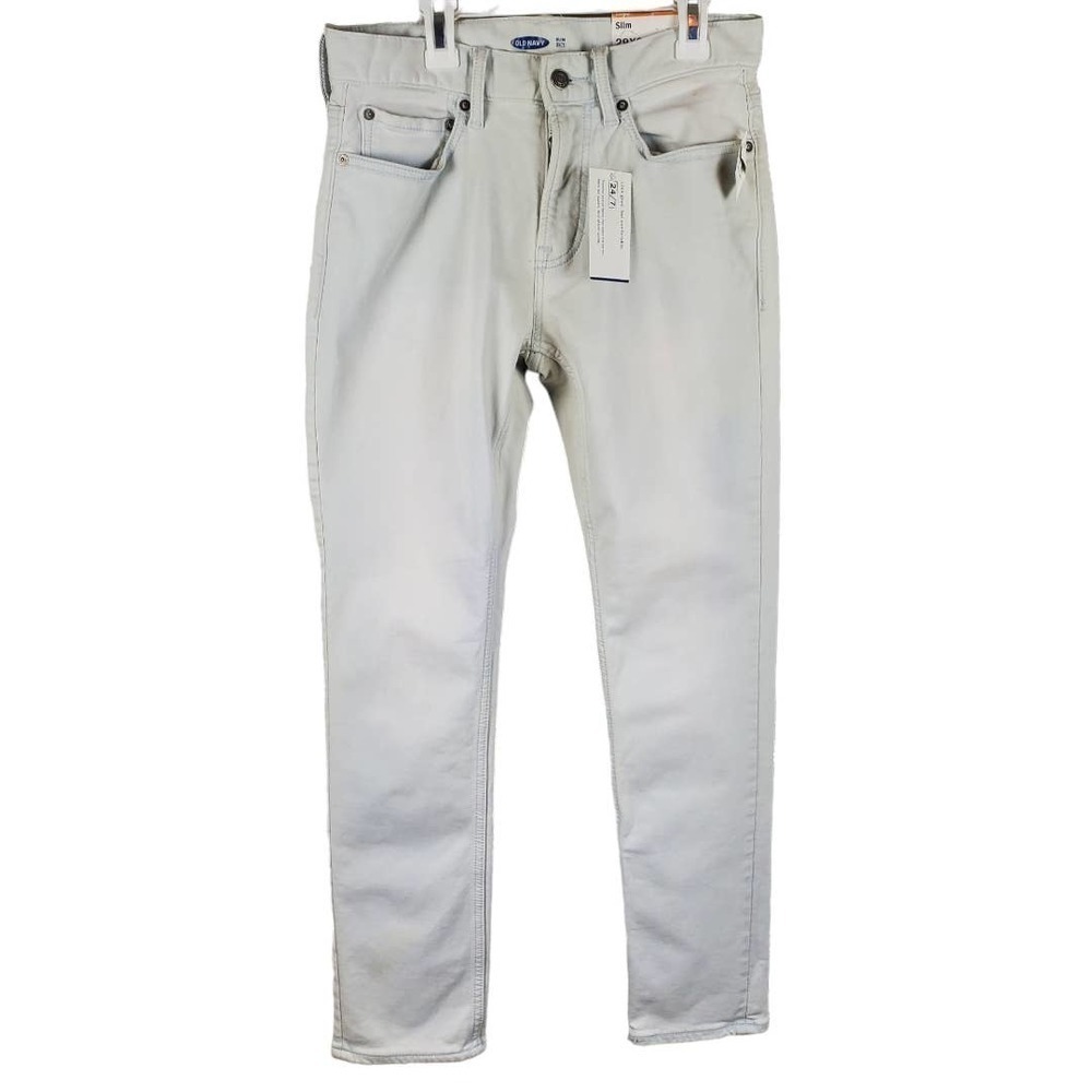 Old Navy Slim Built In Flex Light Wash Denim Jeans New Wit Tag Slim Size 29x30